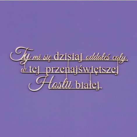 Tekturka Crafty Moly Napis G11 - Ty mi się dzisiaj oddałeś cały...